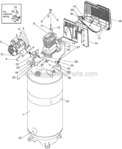 Part Location Diagram of D21583 DeWALT TUBE PRESSURE RELEAS